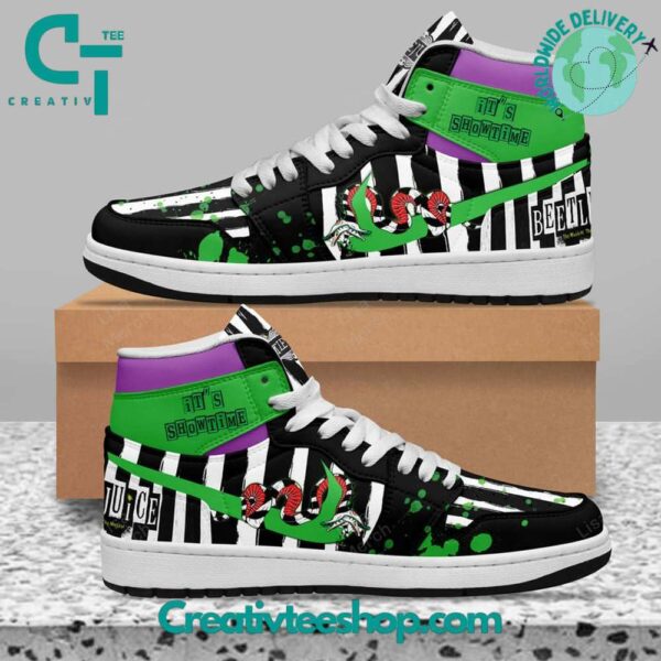 Tubopro Beetlejuice AJ1 High Sneakers Shoes For Men And Women - Image 2