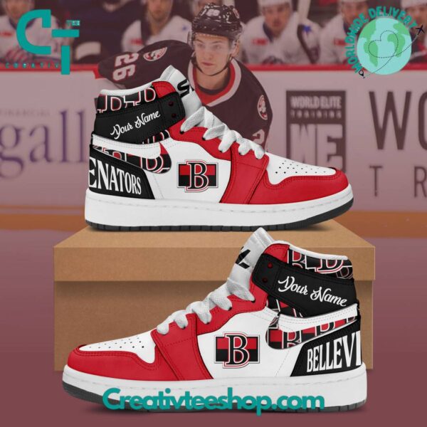 Tubopro Belleville Senators AJ1 High Sneakers Shoes For Men And Women