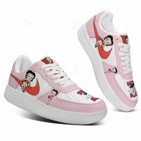 Tubopro Betty Boop Air Low-Top Sneakers Shoes For Men And Women - Image 5