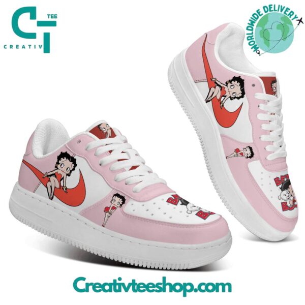Tubopro Betty Boop Air Low-Top Sneakers Shoes For Men And Women - Image 2