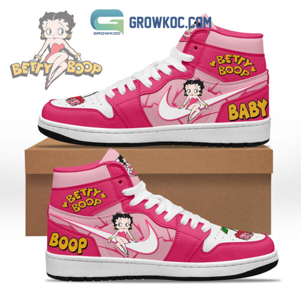 Tubopro Betty Boop AJ1 High Sneakers Shoes For Men And Women