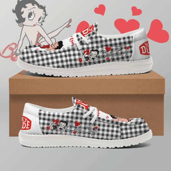 Tubopro Betty Boop Personalized Hey Dude Shoes For Men And Women - Image 4
