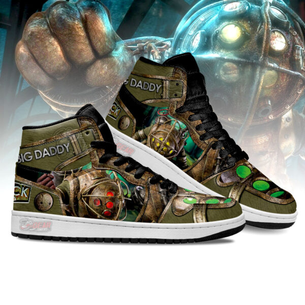 Tubopro Big Daddy BioShock AJ1 High Sneakers Shoes For Men And Women - Image 3