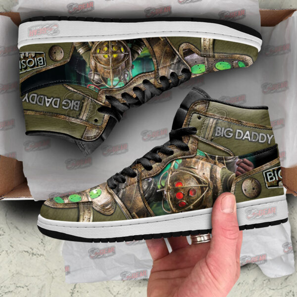 Tubopro Big Daddy BioShock AJ1 High Sneakers Shoes For Men And Women - Image 2