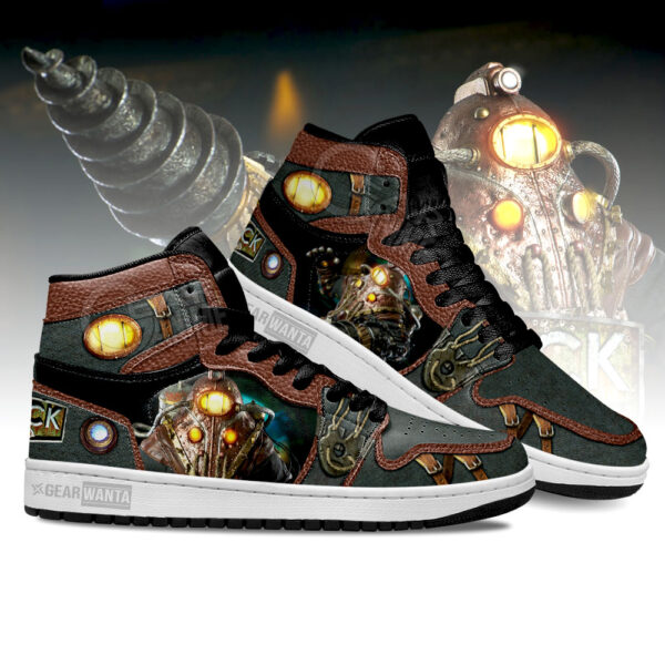 Tubopro BioShock Subject Delta AJ1 High Sneakers Shoes For Men And Women - Image 3
