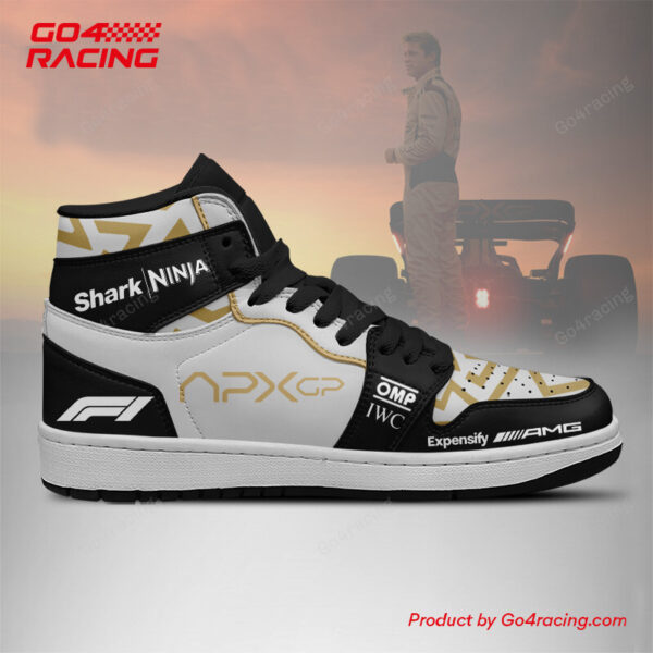 Tubopro Black F1 The Movie AJ1 High Sneakers Shoes For Men And Women - Image 3