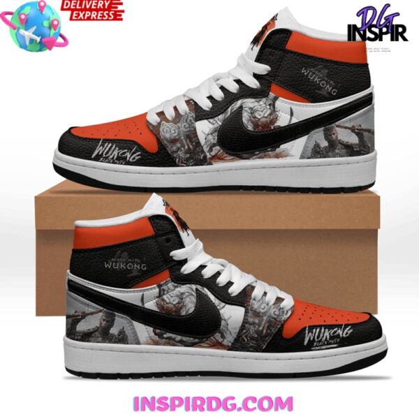 Tubopro Black Myth Wukong AJ1 High Sneakers Shoes For Men And Women - Image 2
