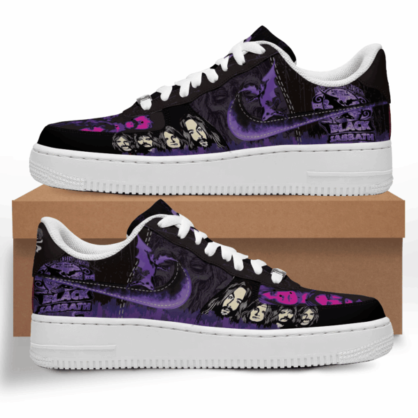 Tubopro Black Sabbath Air Low-Top Sneakers Shoes For Men And Women - Image 5