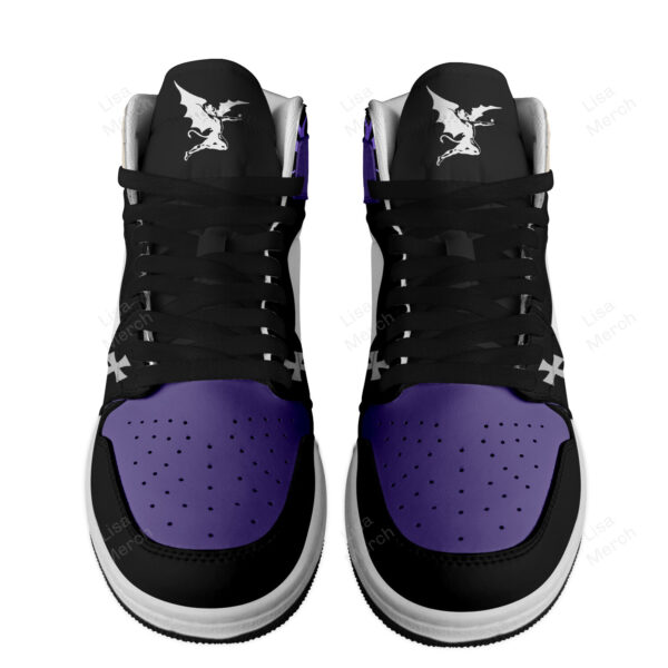 Tubopro Black Sabbath AJ1 High Sneakers Shoes For Men And Women - Image 2
