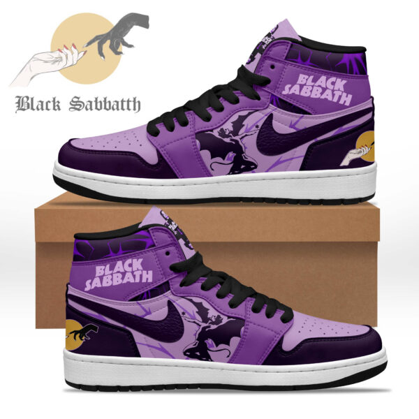 Tubopro Black Sabbath AJ1 High Sneakers Shoes For Men And Women