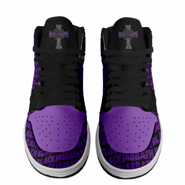 Tubopro Black Sabbath AJ1 High Sneakers Shoes For Men And Women - Image 3