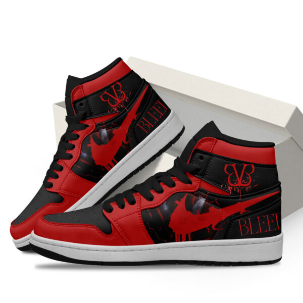 Tubopro Black Veil Brides AJ1 High Sneakers Shoes For Men And Women - Image 3