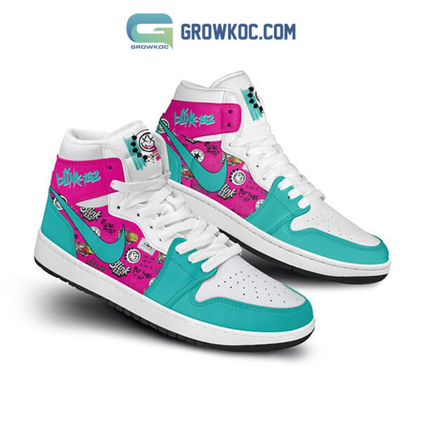 Tubopro Blink-182 AJ1 High Sneakers Shoes For Men And Women - Image 2