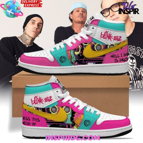 Tubopro Blink-182 AJ1 High Sneakers Shoes For Men And Women