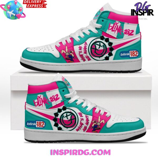 Tubopro Blink-182 AJ1 High Sneakers Shoes For Men And Women - Image 2