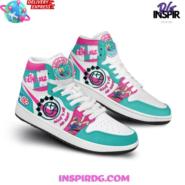 Tubopro Blink-182 AJ1 High Sneakers Shoes For Men And Women - Image 4