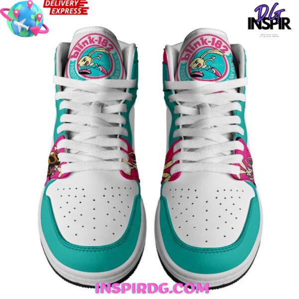 Tubopro Blink-182 AJ1 High Sneakers Shoes For Men And Women - Image 3
