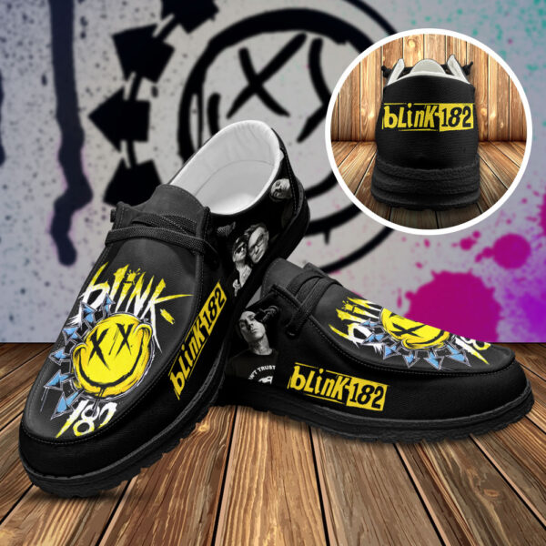 Tubopro Blink 182 Personalized Hey Dude Shoes For Men And Women