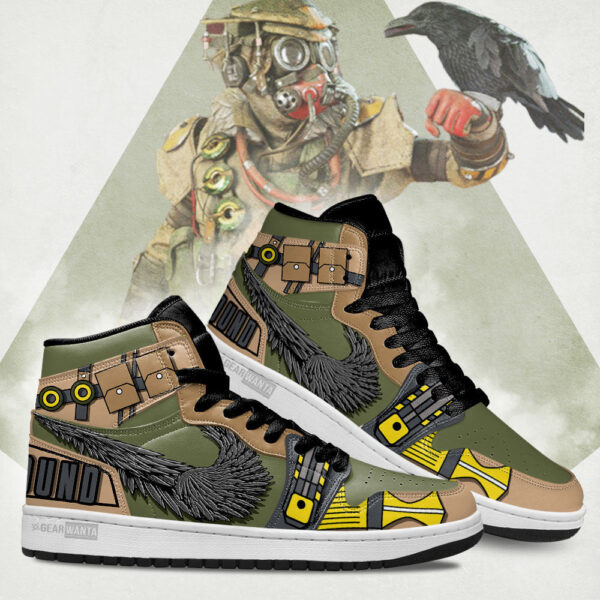 Tubopro Bloodhound Apex Legends AJ1 High Sneakers Shoes For Men And Women