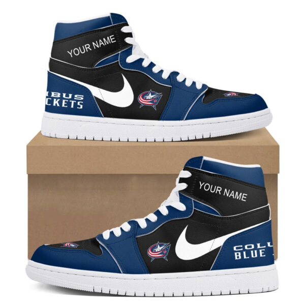Tubopro Blue Jackets AJ1 High Sneakers Shoes For Men And Women - Image 2