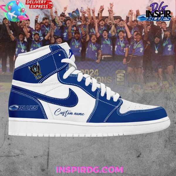 Tubopro Blues AJ1 High Sneakers Shoes For Men And Women - Image 2