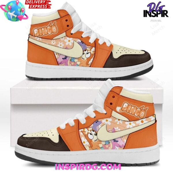Tubopro Bluey AJ1 High Sneakers Shoes For Men And Women - Image 2