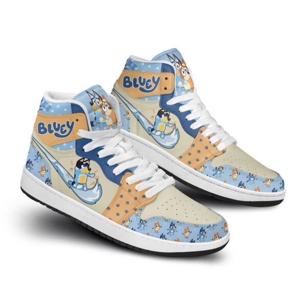 Tubopro Bluey AJ1 High Sneakers Shoes For Men And Women - Image 2
