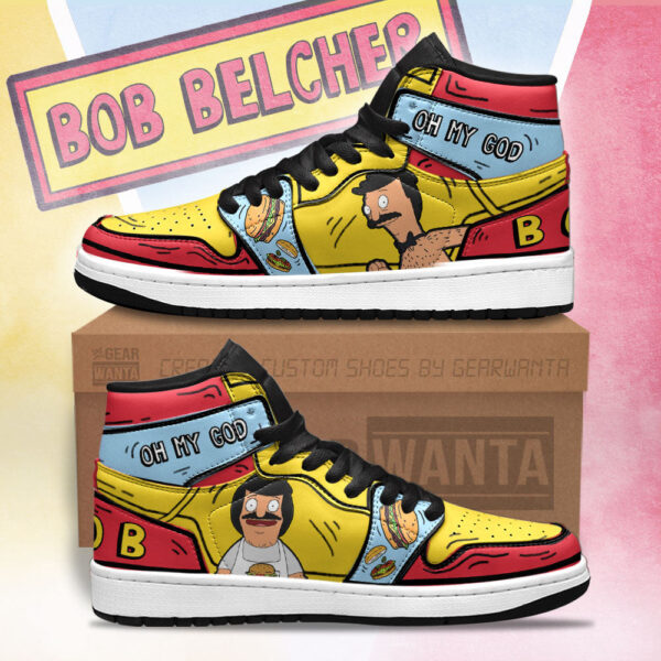 Tubopro Bob Bobs Burger AJ1 High Sneakers Shoes For Men And Women