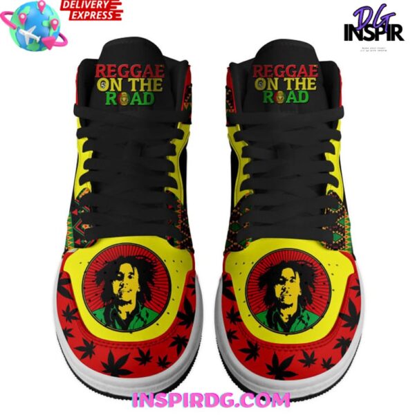 Tubopro Bob Marley AJ1 High Sneakers Shoes For Men And Women - Image 4