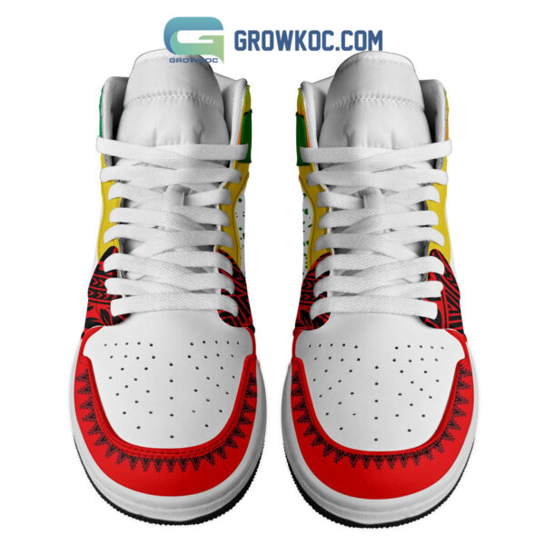 Tubopro Bob Marley AJ1 High Sneakers Shoes For Men And Women - Image 2