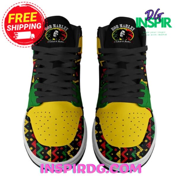 Tubopro Bob Marley AJ1 High Sneakers Shoes For Men And Women - Image 2