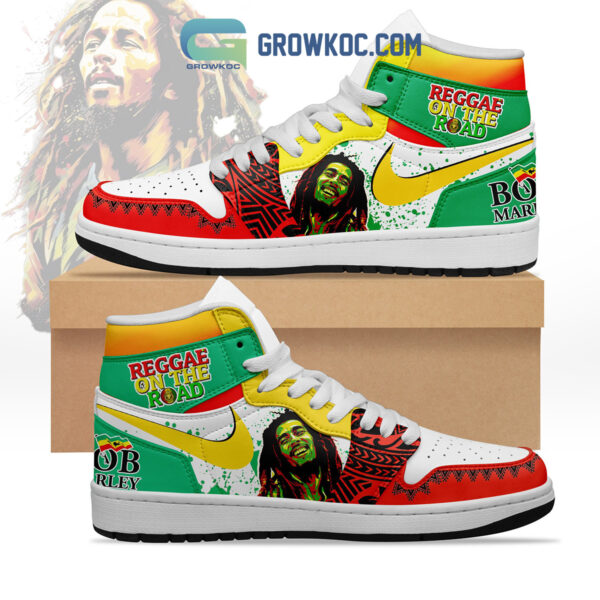 Tubopro Bob Marley AJ1 High Sneakers Shoes For Men And Women