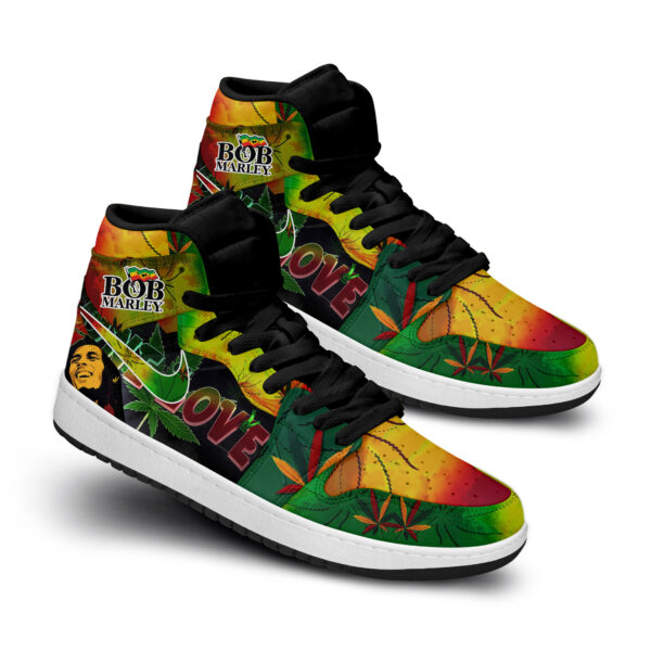Tubopro Bob Marley AJ1 High Sneakers Shoes For Men And Women - Image 4