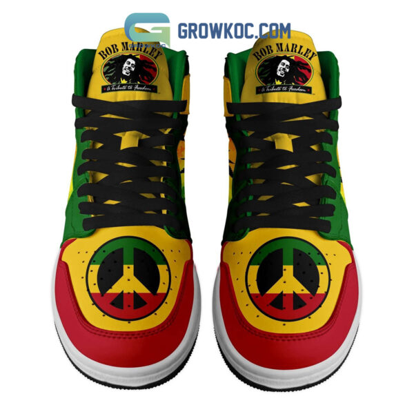 Tubopro Bob Marley AJ1 High Sneakers Shoes For Men And Women - Image 2