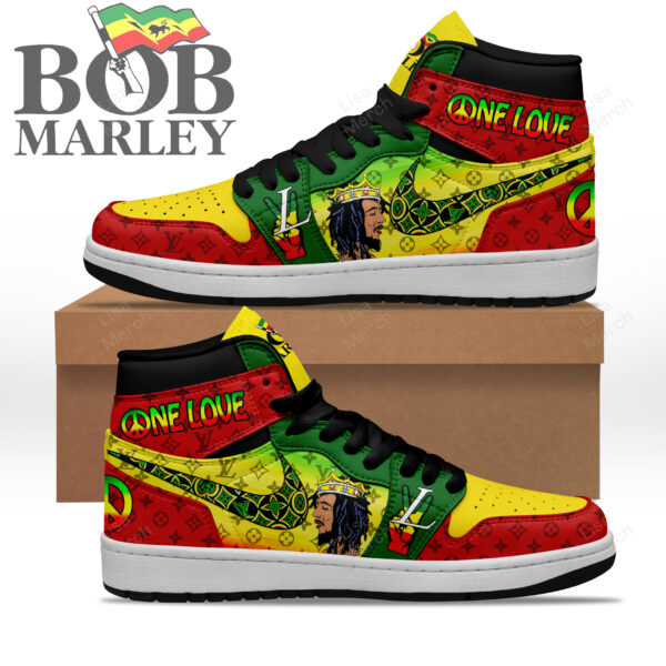Tubopro Bob Marley AJ1 High Sneakers Shoes For Men And Women