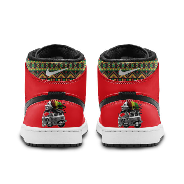 Tubopro Bob Marley AJ1 High Sneakers Shoes For Men And Women - Image 4