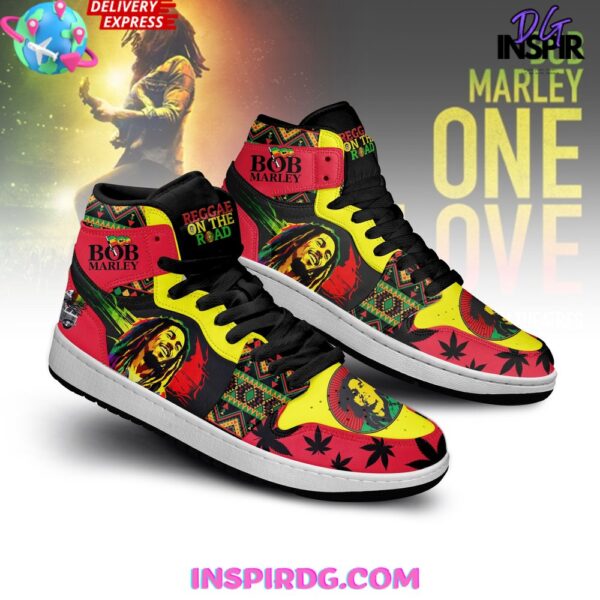 Tubopro Bob Marley AJ1 High Sneakers Shoes For Men And Women