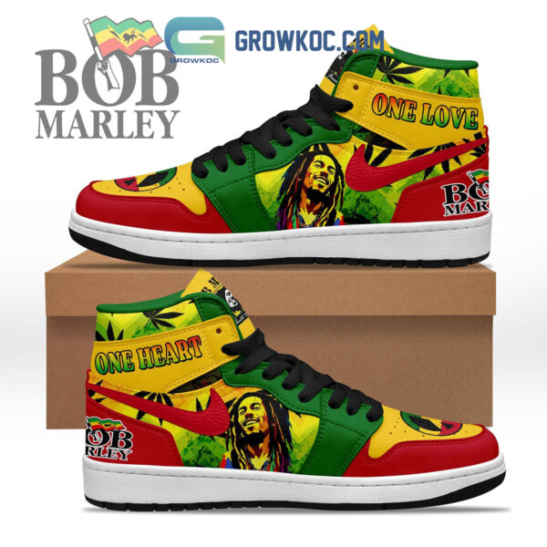 Tubopro Bob Marley AJ1 High Sneakers Shoes For Men And Women