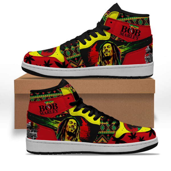 Tubopro Bob Marley AJ1 High Sneakers Shoes For Men And Women