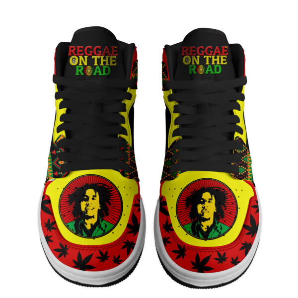 Tubopro Bob Marley AJ1 High Sneakers Shoes For Men And Women - Image 3