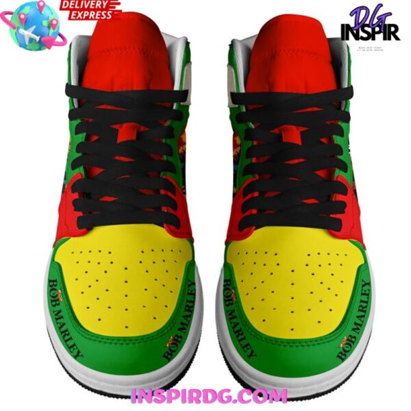 Tubopro Bob Marley AJ1 High Sneakers Shoes For Men And Women - Image 3