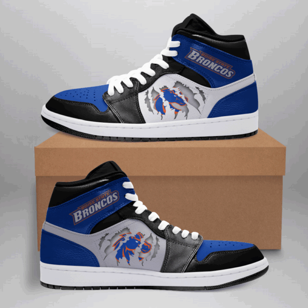 Tubopro Boise State Broncos AJ1 High Sneakers Shoes For Men And Women