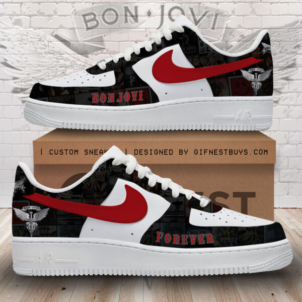 Tubopro Bon Jovi Air Low-Top Sneakers Shoes For Men And Women