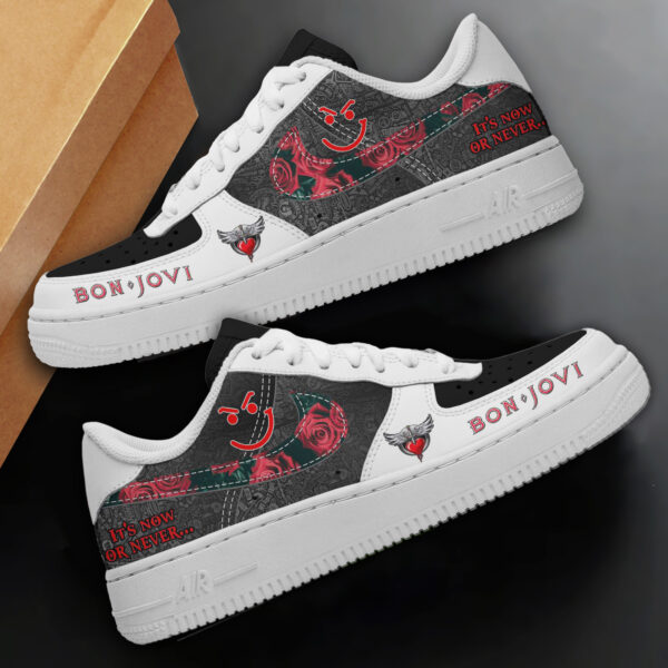 Tubopro Bon Jovi Air Low-Top Sneakers Shoes For Men And Women - Image 2