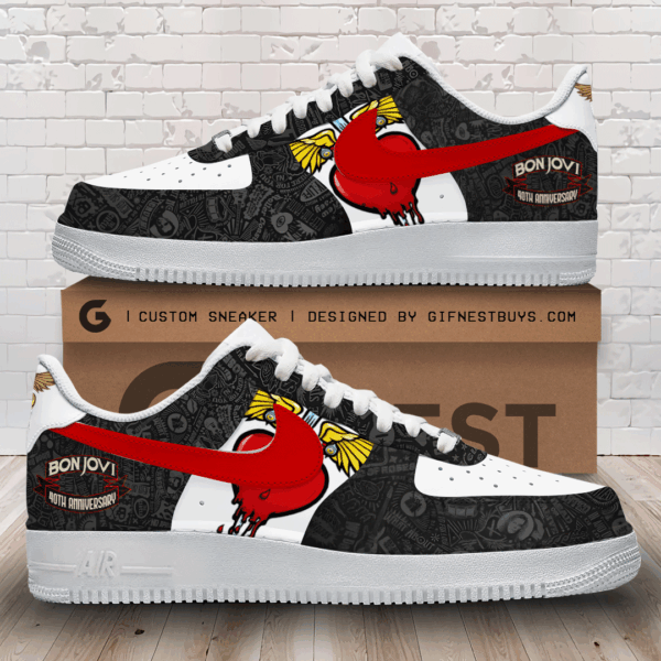 Tubopro Bon Jovi Air Low-Top Sneakers Shoes For Men And Women