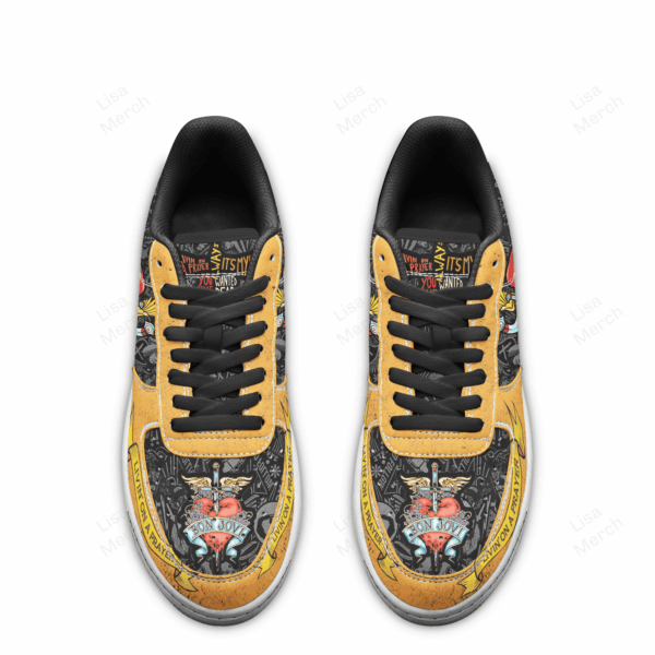 Tubopro Bon Jovi Air Low-Top Sneakers Shoes For Men And Women - Image 2