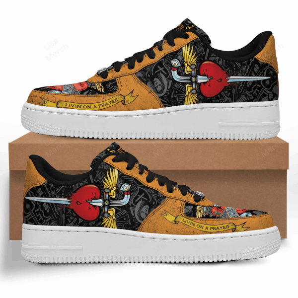 Tubopro Bon Jovi Air Low-Top Sneakers Shoes For Men And Women - Image 5