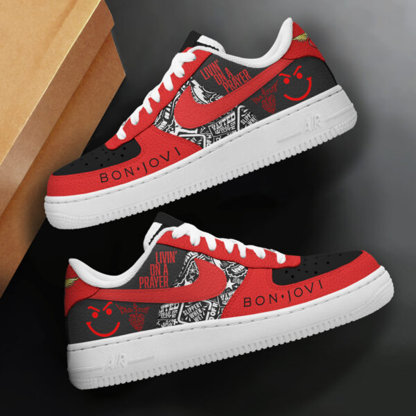 Tubopro Bon Jovi Air Low-Top Sneakers Shoes For Men And Women - Image 2