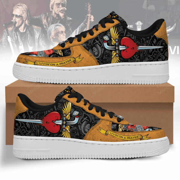 Tubopro Bon Jovi Air Low-Top Sneakers Shoes For Men And Women