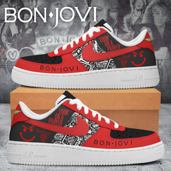 Tubopro Bon Jovi Air Low-Top Sneakers Shoes For Men And Women